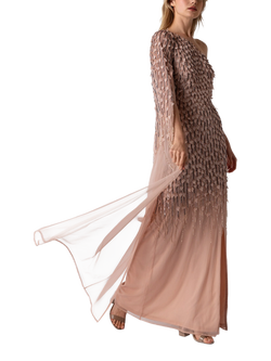 Raishma Ariana Beaded Leaves Dress, Blush, Blush