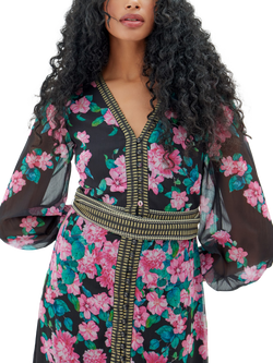 Raishma Athena Floral Dress, Black - view 2, Black