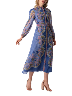 Raishma Evangeline Floral Dress, Purple