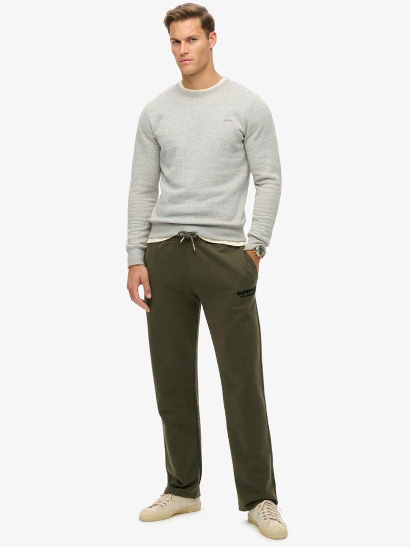 Superdry Essential Logo Straight Joggers, Army Khaki