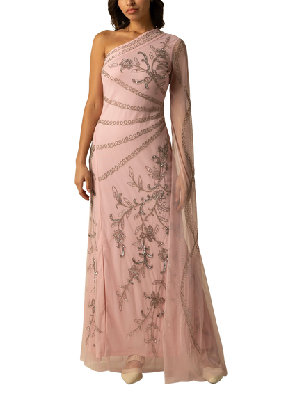 Raishma Marina Floral Maxi Dress, Pink, Pink