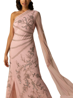 Raishma Marina Floral Maxi Dress, Pink - view 2, Pink