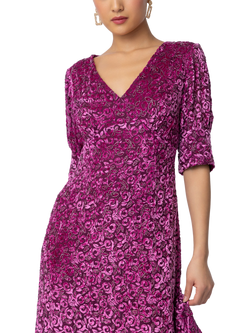 Raishma Roxana Midi Dress, Burgundy - view 2, Burgundy