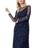 Raishma Sally Sequin Maxi Dress, Navy