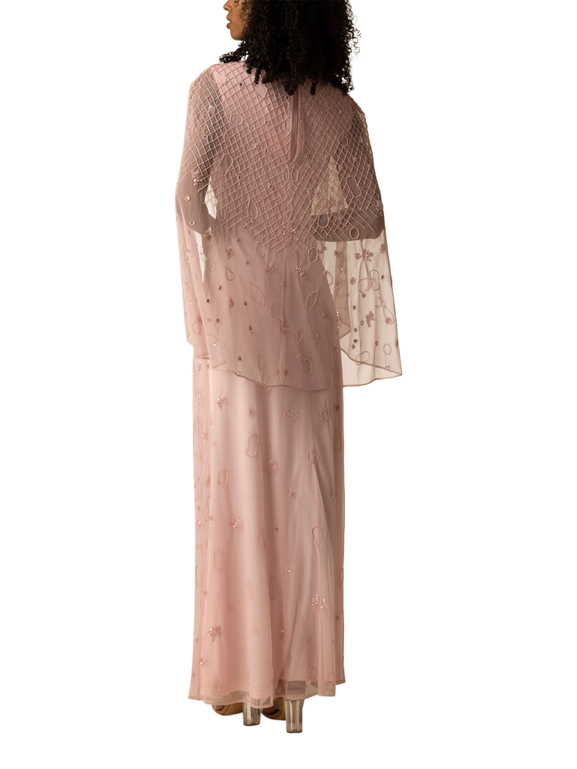 Product image 3 of 3, which shows Raishma Selena Sequin V-Neck Dress, Pink, 8
