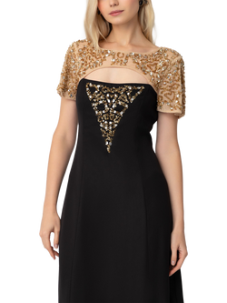 Raishma Zadie Beaded Shoulder Dress, Black/Multi - view 2, Black/Multi