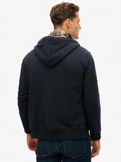 Superdry Essential Logo Zip Hoodie - view 2, Eclipse Navy