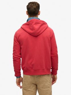 Superdry Essential Logo Zip Hoodie - view 2, Prep Red