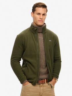 Superdry Polar Fleece Full Zip Jacket, Surplus Goods Green