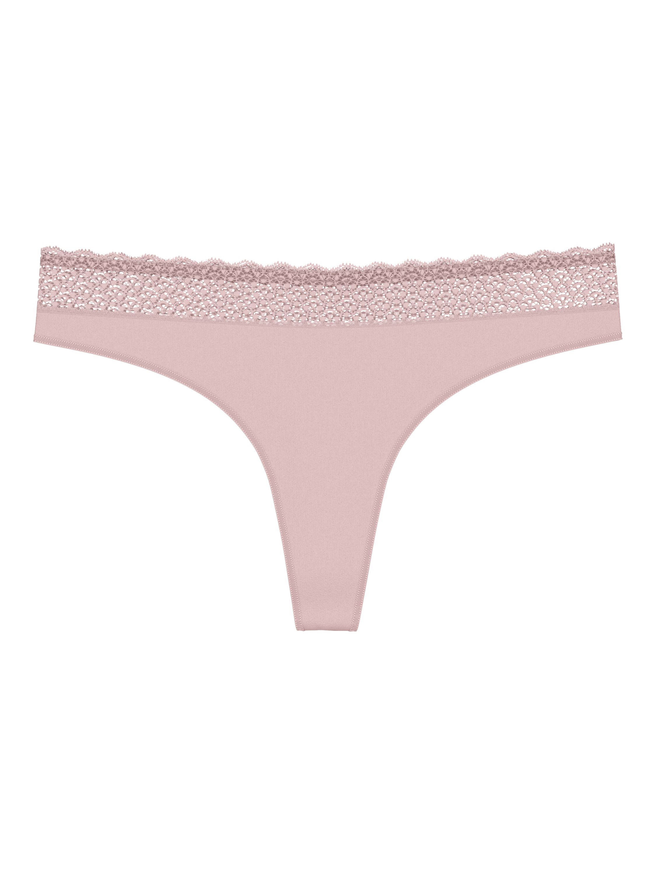 Product image 5 of 5, which shows Triumph Feel of Modal Thong, Mauve Rose, M