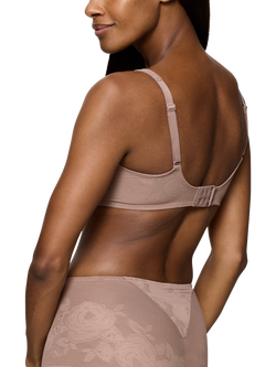 Triumph Shape Wild Rose Sensation Bra, Chocolate Mousse - view 2, Chocolate Mousse