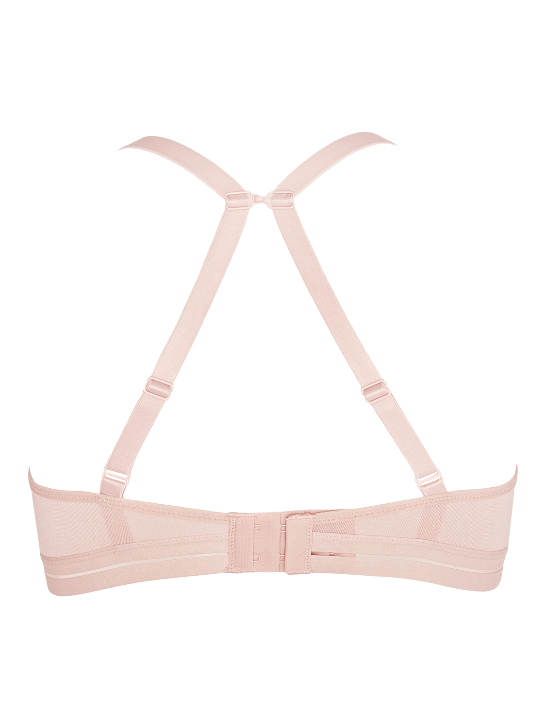 Product image 4 of 7, which shows Royce Posie T-Shirt Bras, Pack of 2, Blush/White, 28A