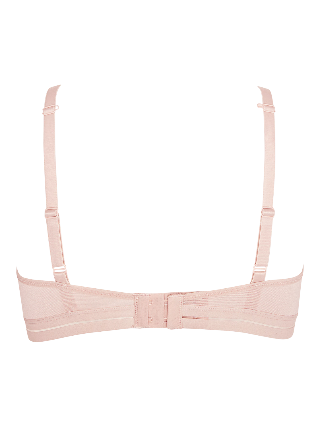 Product image 6 of 7, which shows Royce Posie T-Shirt Bras, Pack of 2, Blush/White, 28A