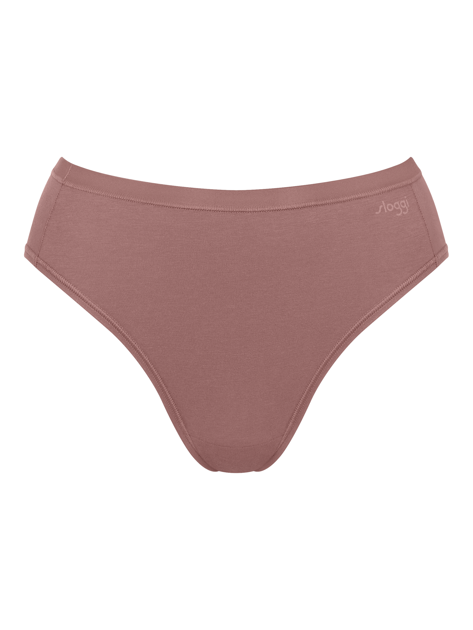 Product image 6 of 7, which shows sloggi Go Daily Cotton Tai Knickers, Pack of 3, Cacao, S