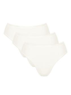 sloggi Go Daily Cotton Tai Briefs, Pack of 3, White