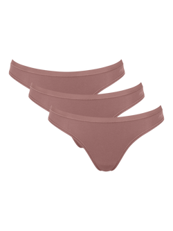 sloggi Go Daily Cotton Bikini Knickers, Pack of 3, Cacao