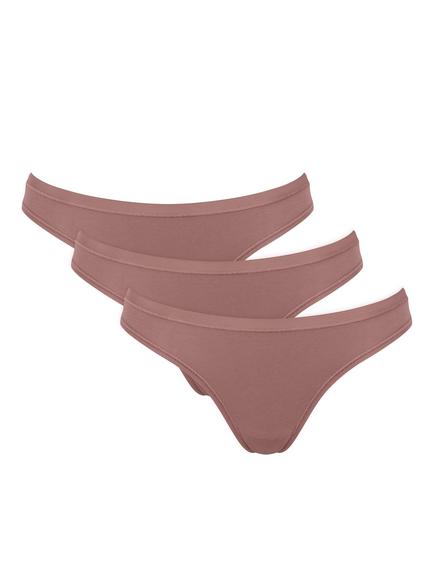 sloggi Go Daily Cotton Bikini Knickers, Pack of 3, Cacao