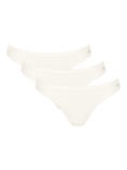 sloggi Go Daily Cotton Bikini Knickers, Pack of 3, Silk White