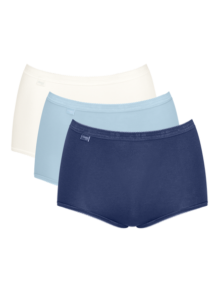 sloggi Basic Maxi Knickers, Pack of 3, Multi, Multi
