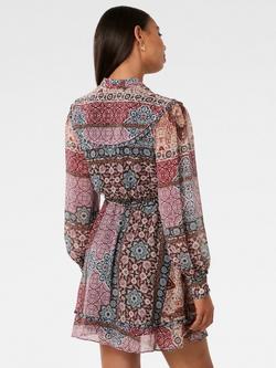 Forever New Sonny Frill Trim Mini Dress, Maruba Tile - view 2, Maruba Tile