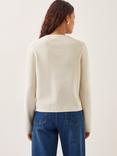 Monsoon Tula Tie Front Cardigan, Ivory