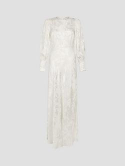 Monsoon Grace Satin Maxi Wedding Dress, Ivory - view 2, Ivory