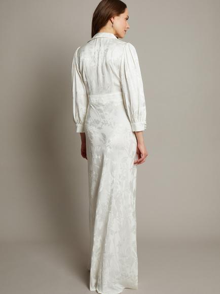 Monsoon Gracie Shirt Wedding Dress, Ivory - view 2, Ivory