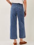 Monsoon Hallie Cropped Jeans, Mid Authentic Blue