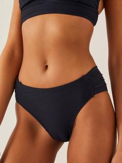 Monsoon Kina Textured Bikini Bottoms, Black, Black