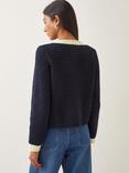 Monsoon Nancy Knit Jacket, Navy