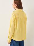 Monsoon Tila Crinkle Textured Shirt, Yellow
