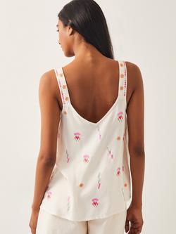 Monsoon Fia Embroidered Cami containing LENZING™ ECOVERO™ Viscose - view 2, Ivory/Multi