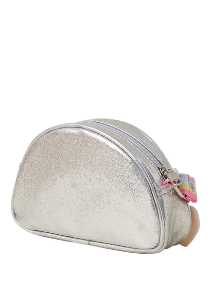 Angels by Accessorize Kids' Rainbow Cross Body Bag, Silver - view 2, Silver/Multi
