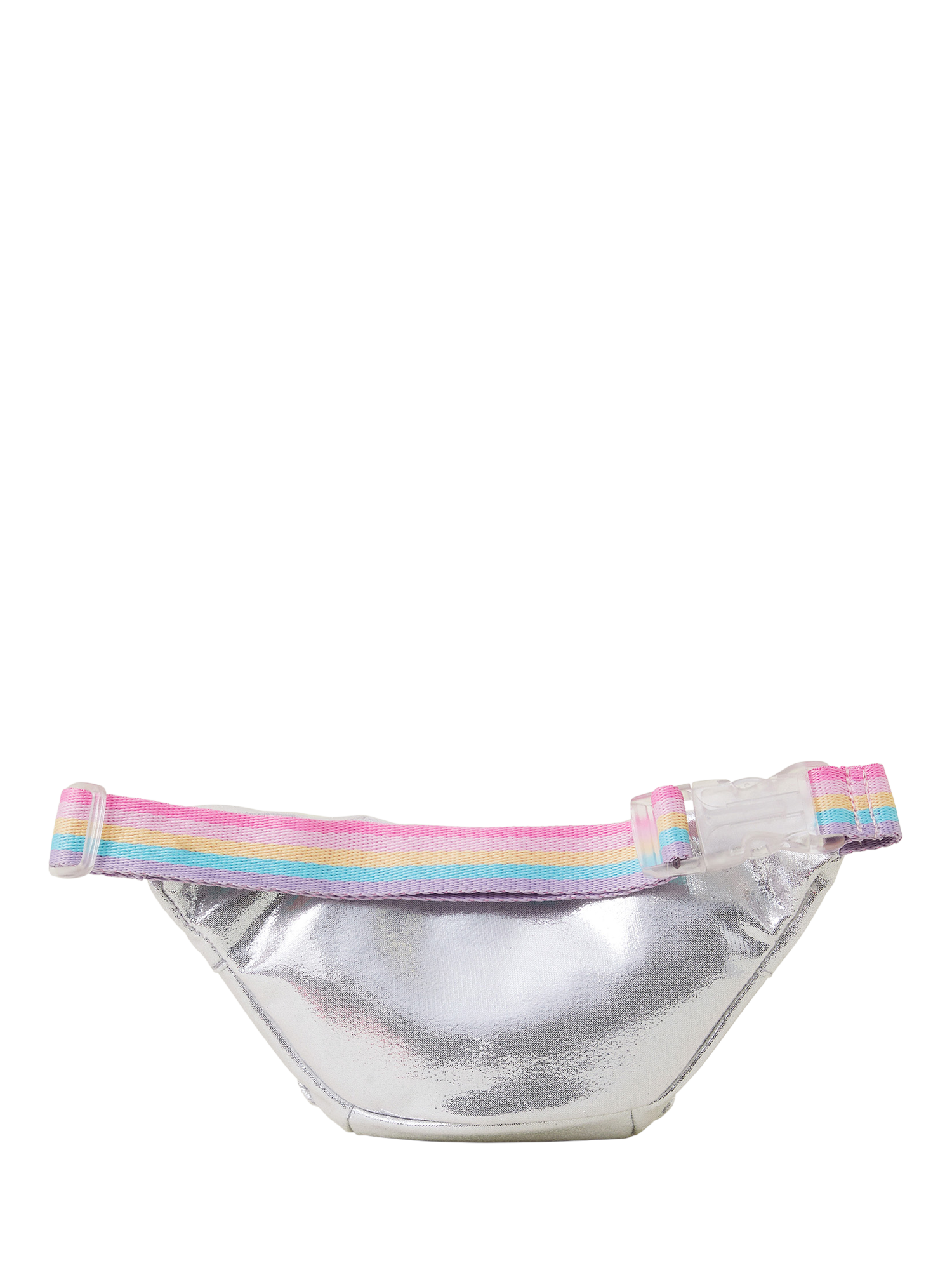 Product image 2 of 3, which shows Angels by Accessorize Kids' Belt Bag, Silver