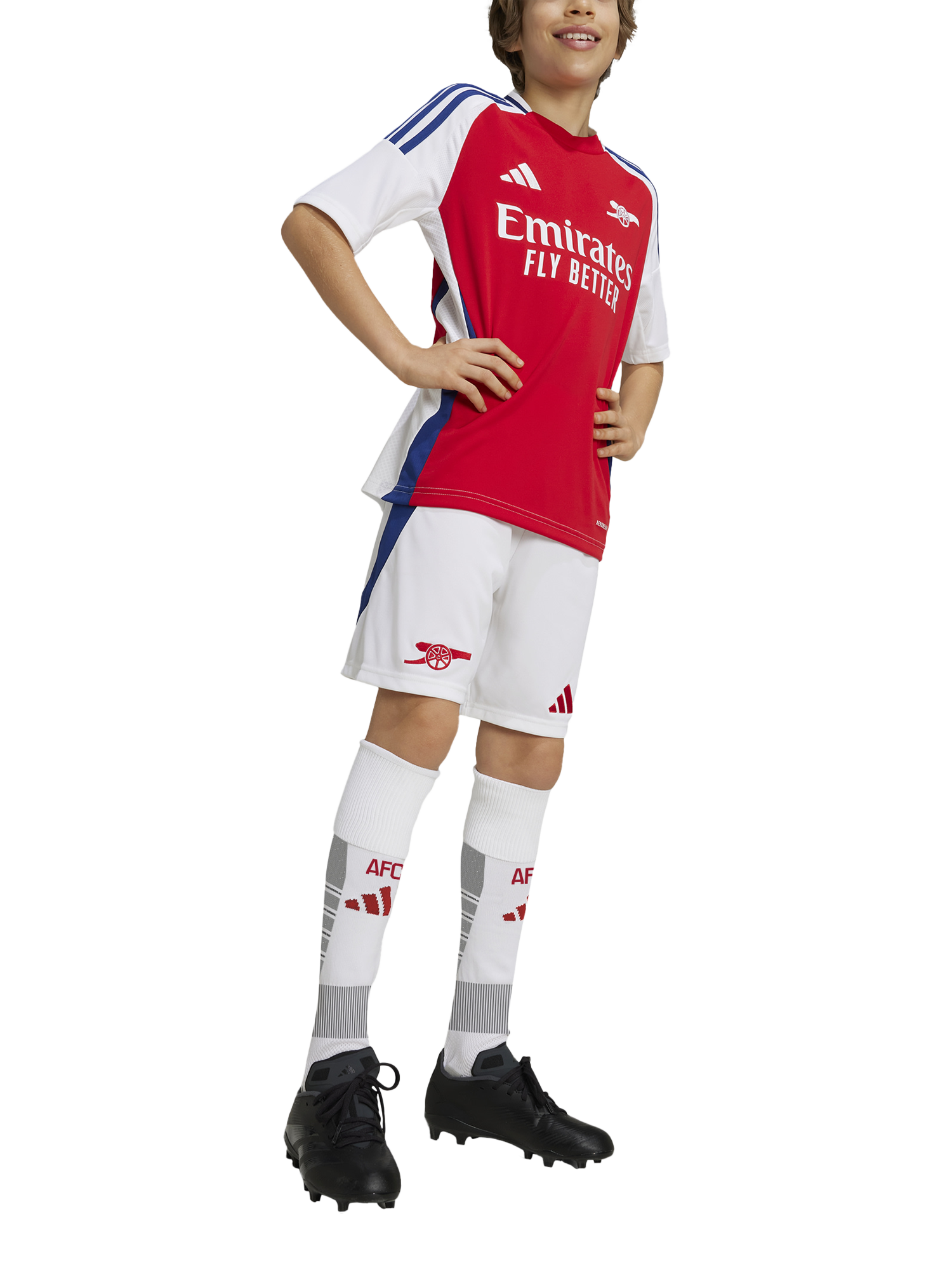 Product image 4 of 7, which shows adidas Kids' Arsenal Home Jersey, Red/White, 7-8 years