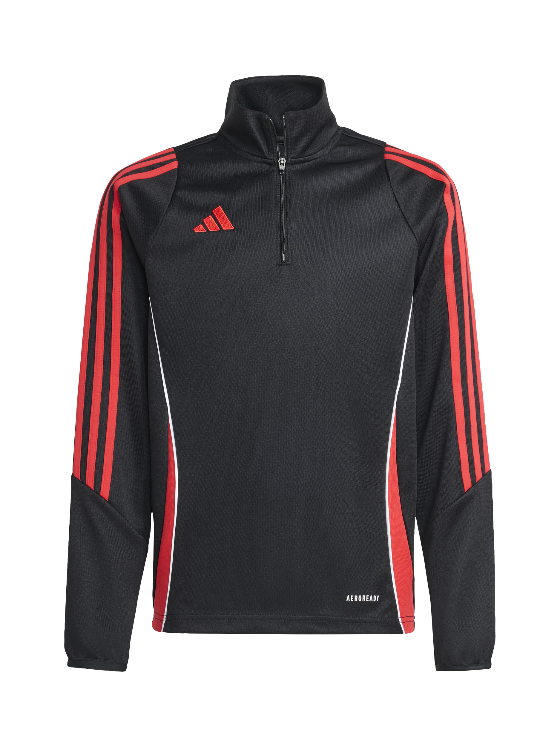 Product image 6 of 6, which shows adidas Kids' Tiro 24 Zip-Up Training Top, Black/Ruby, 5-6 years