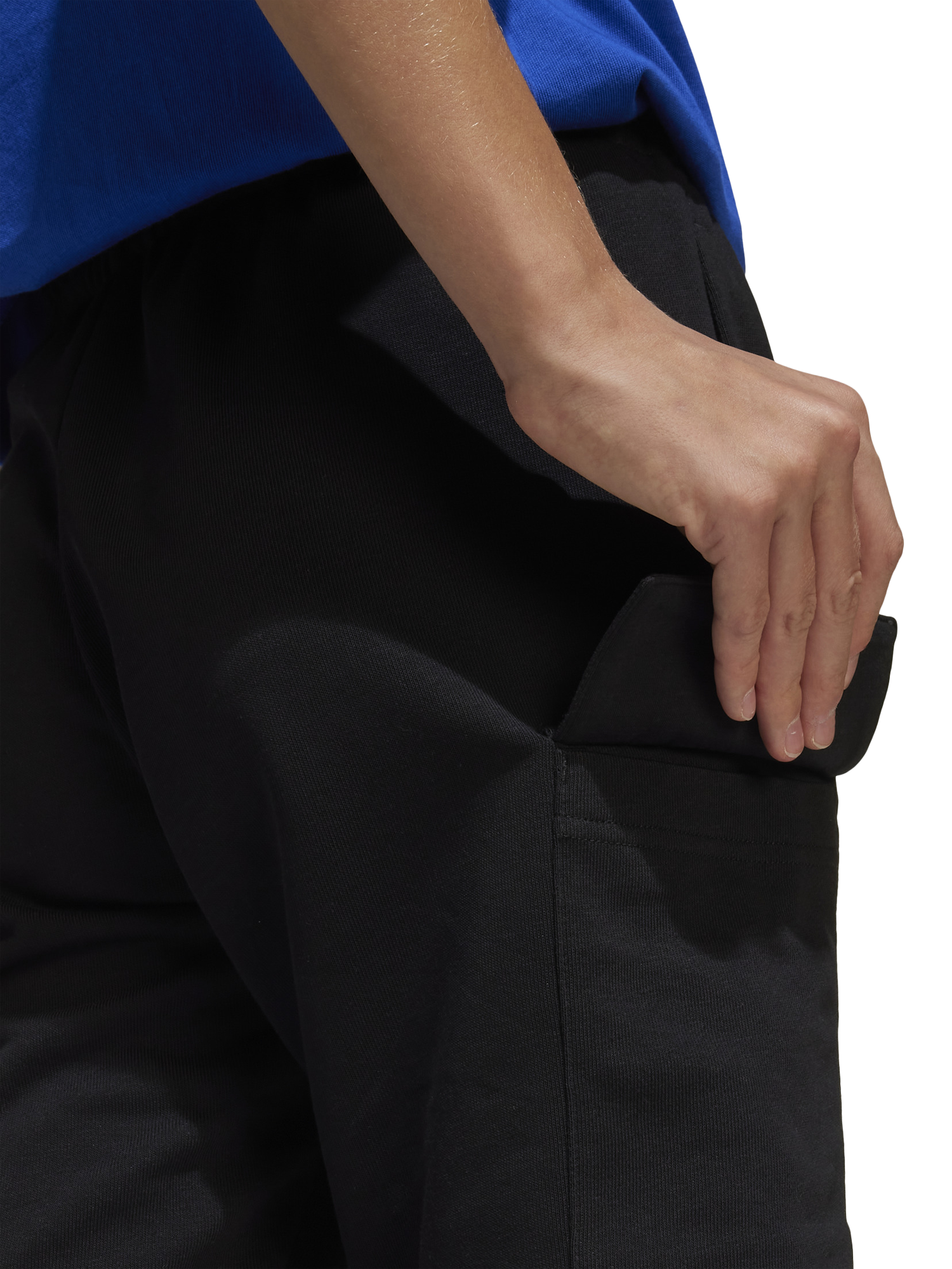 Product image 4 of 6, which shows adidas Kids' Logo Cargo Shorts, Black/White, 7-8 years