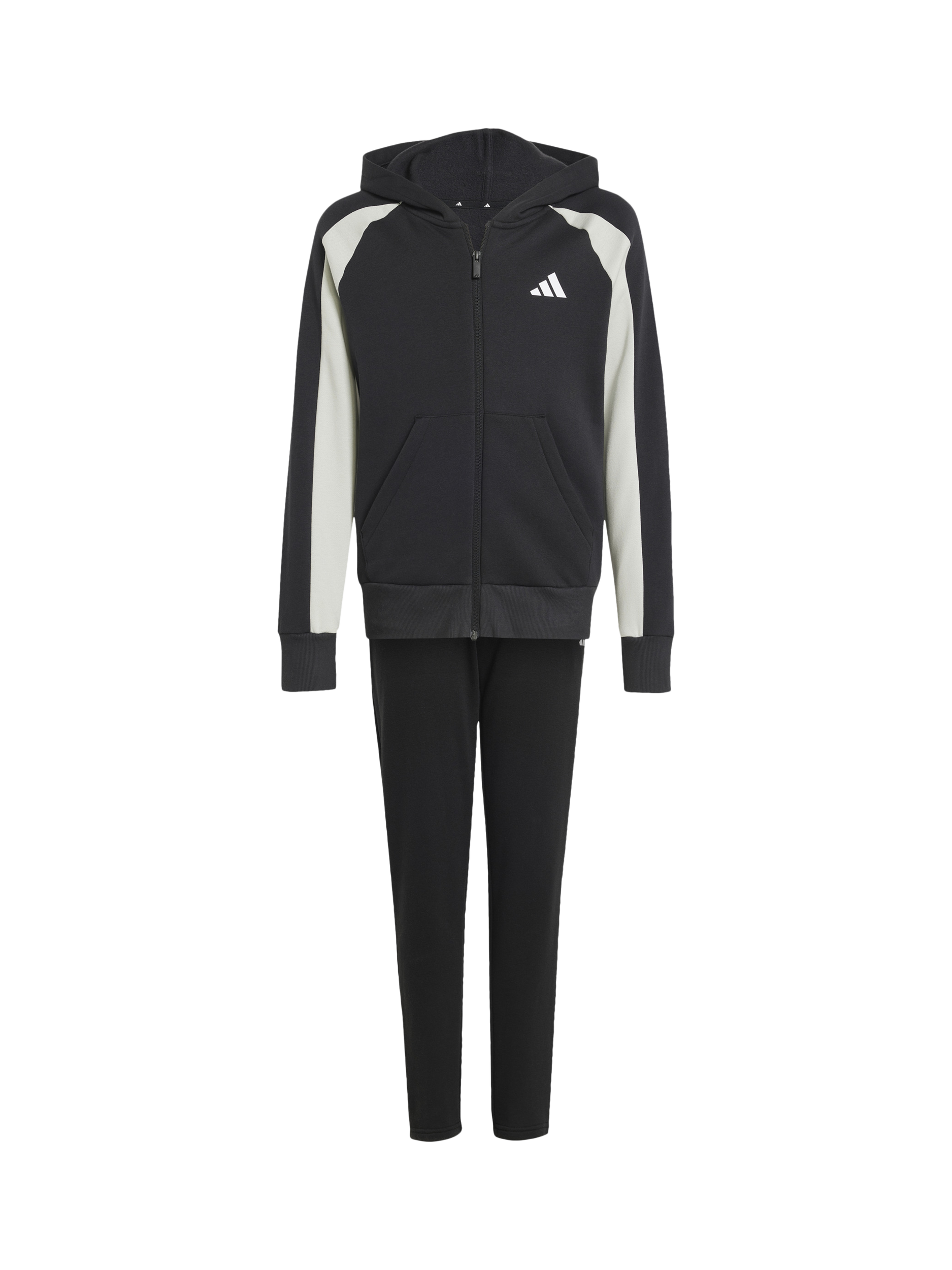 Product image 5 of 7, which shows adidas Kids' Tracksuit, Black/White, 7-8 years