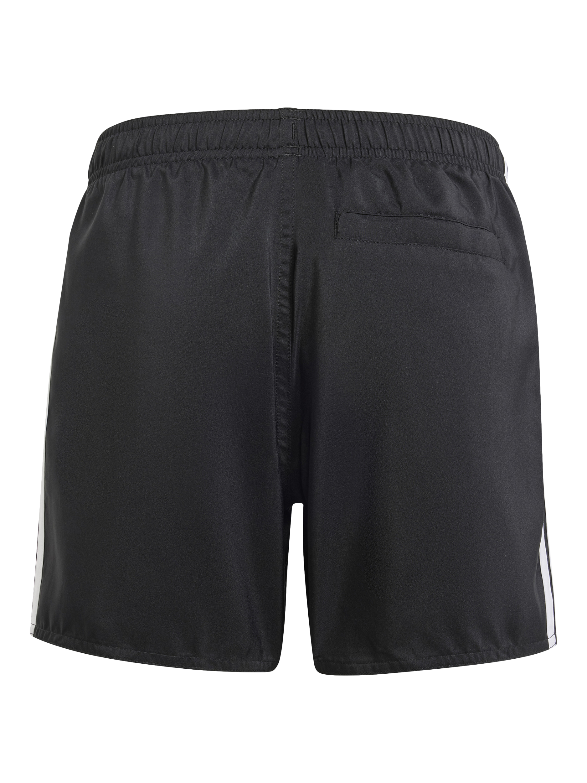 Product image 5 of 5, which shows adidas Kids' 3 Stripe Swim Shorts, Black/White, 5-6 years