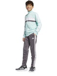 adidas Kids' Tiberio Tracksuit, Aqua/White