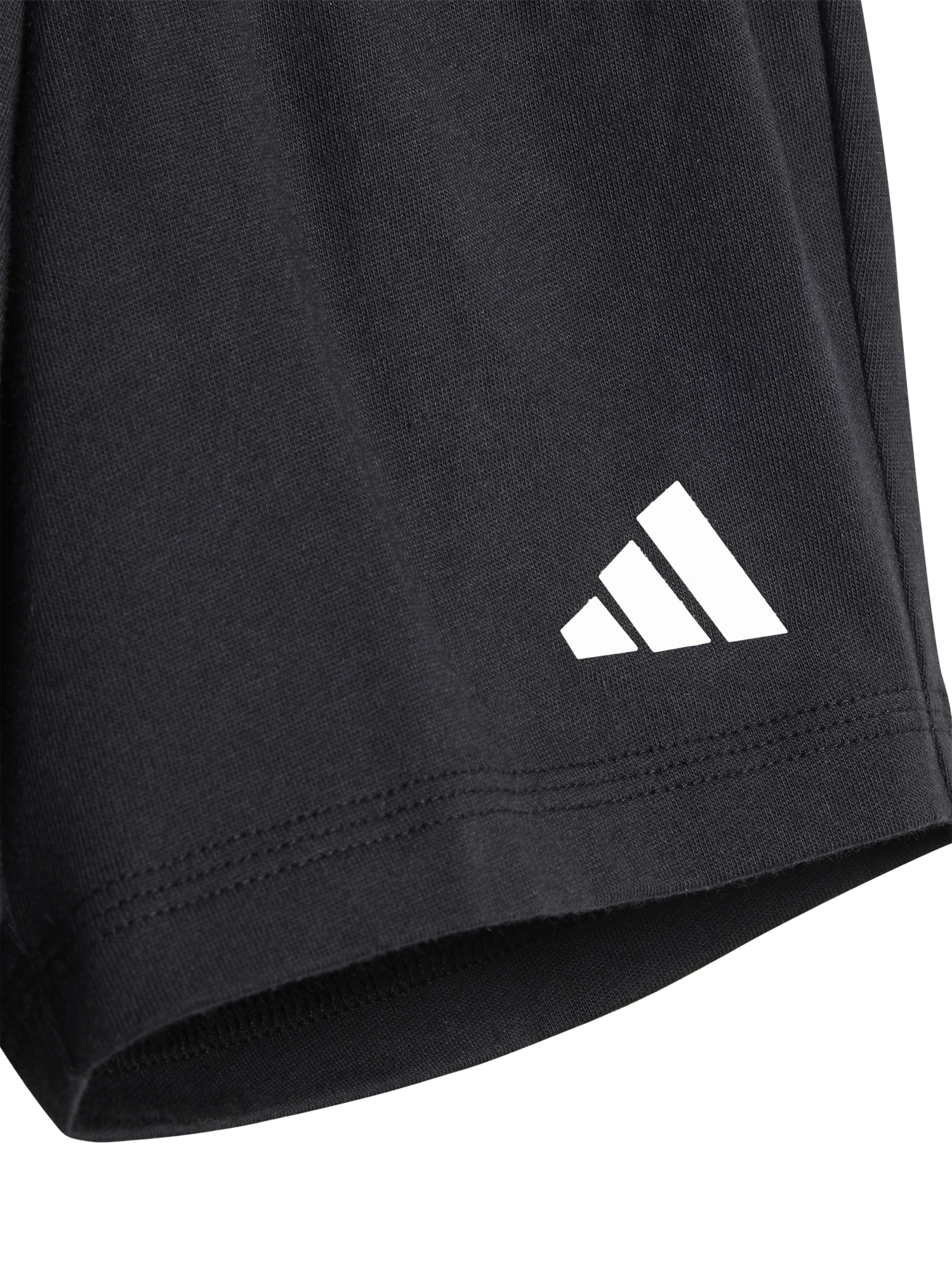 Product image 4 of 5, which shows adidas Baby Cotton Logo T-Shirt & Shorts Set, White/Black, 9-12 months