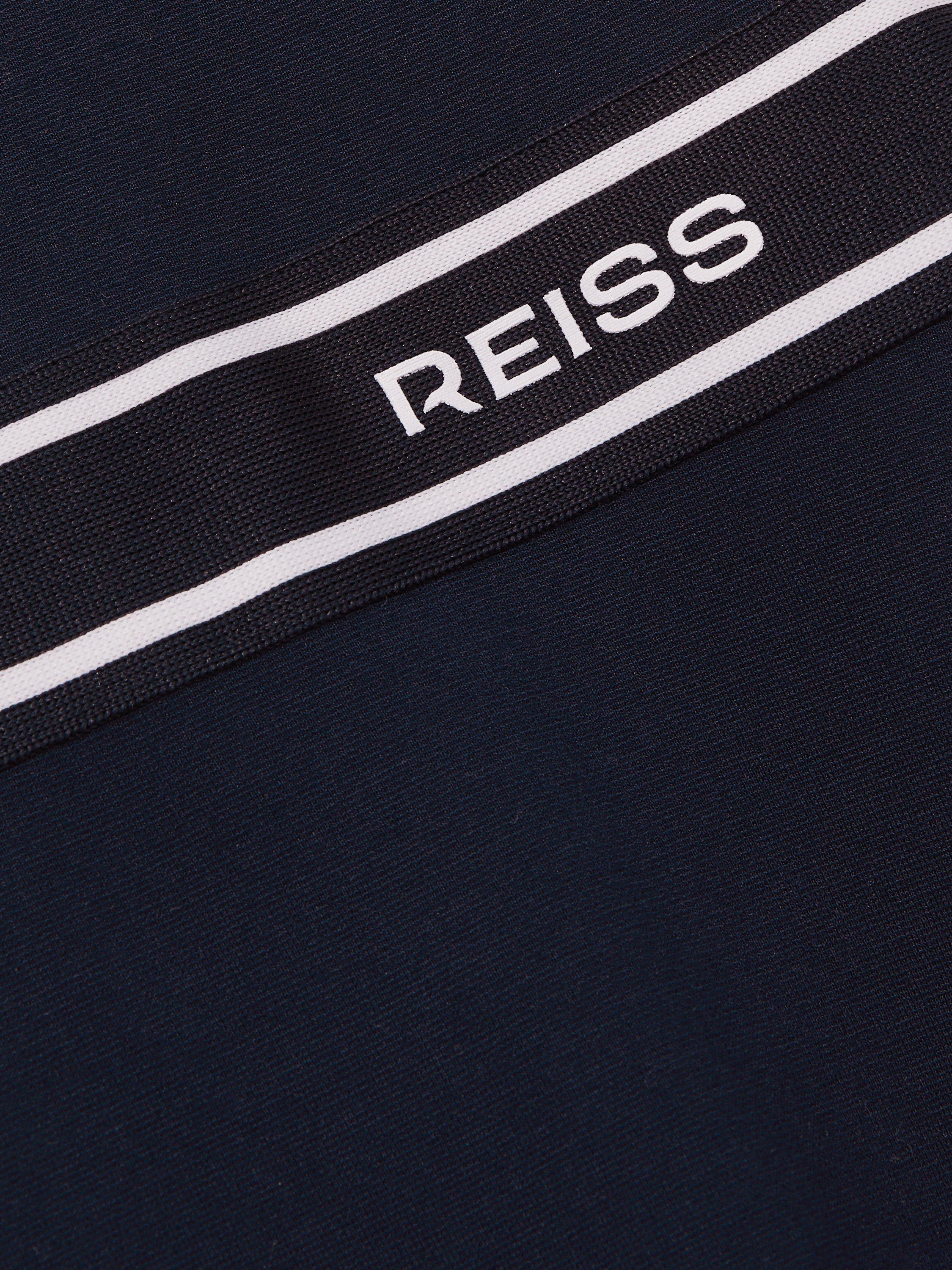Product image 4 of 4, which shows Reiss Kids' Lowri Logo A-Line Dress, Navy, 4-5 years