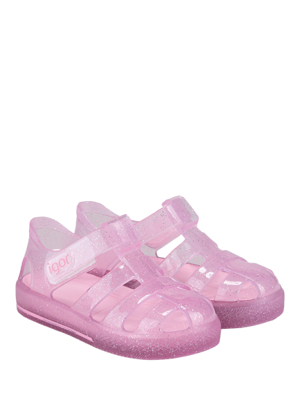 IGOR KIds' Star Jelly Sandals - view 2, Rosa Glitter