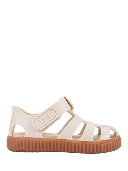 IGOR Kids' Nico Caramelo Jelly Sandals, Off White, Off White