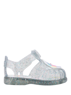 IGOR Kids' Tobby Jelly Sandals, Clear Glitter, Clear Glitter