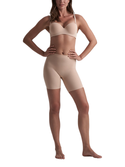 Bye Bra Smooth Essentials Mid Waist Short Knickers, Beige - view 2, Beige