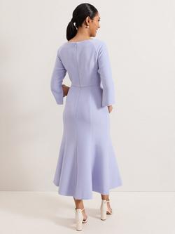 Phase Eight Petite Sienna Tuxedo Dress - view 2, Pale Blue