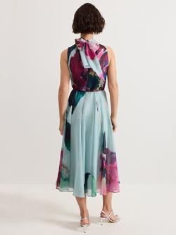 Phase Eight Tahnia Floral Sequin Dress, Multi - view 2, Multi