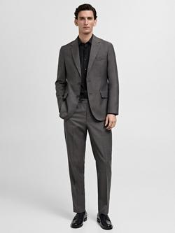 Mango Emeritol Cotton Long Sleeve Shirt, Black - view 2, Black