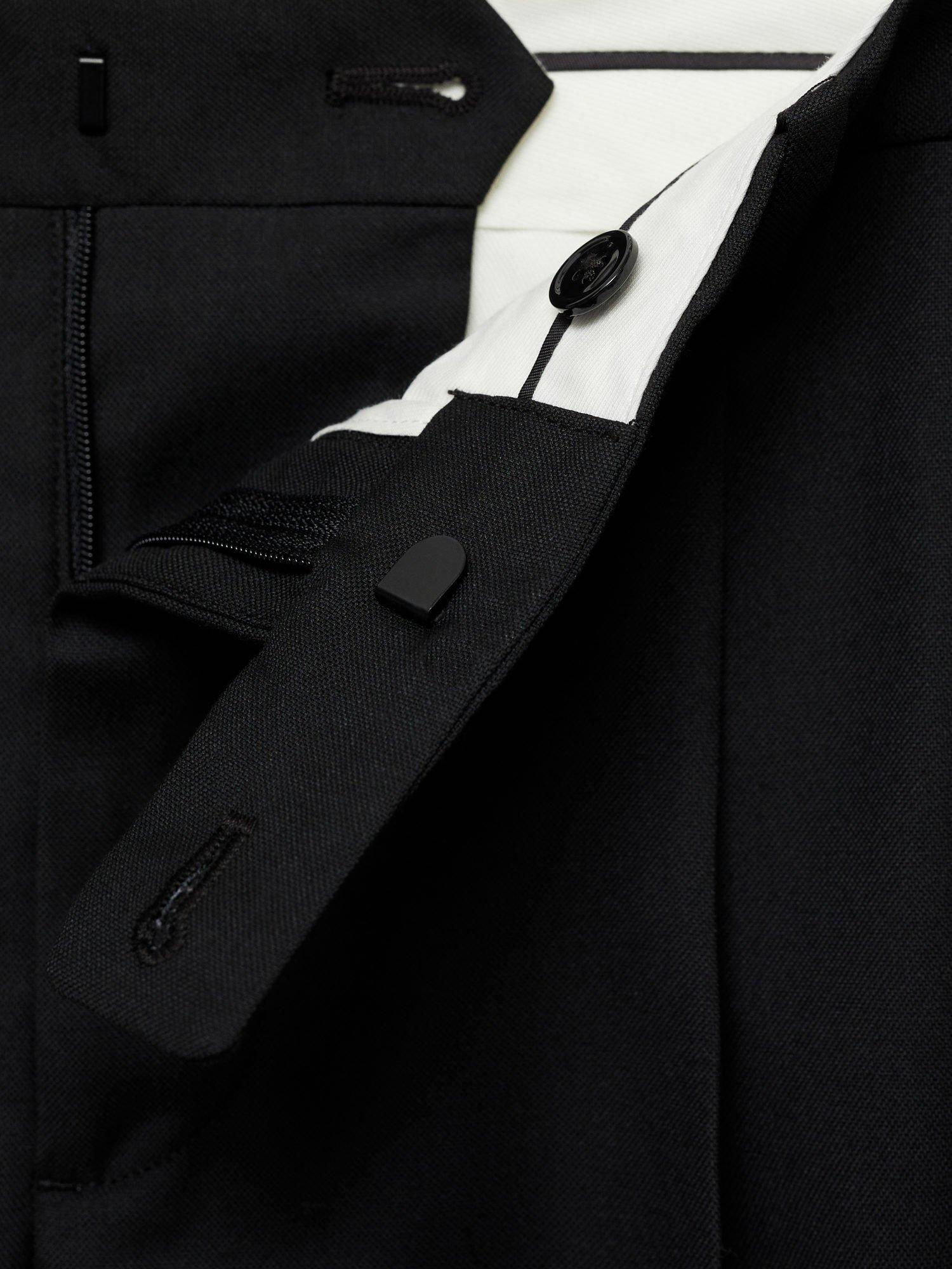 Product image 8 of 8, which shows Mango Boston Trousers, Black, 30